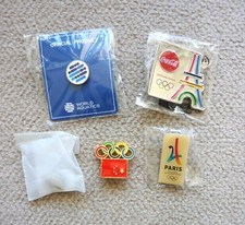 LOT DE 5 PINS JO JEUX OLYMPIQUES PARIS 2024 NEUFS & OCCASION