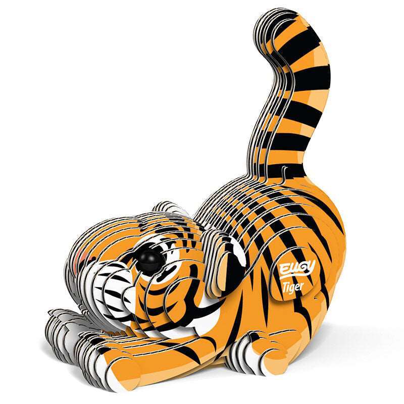 EUGY Tiger 3D Model Kit Educational STEM Toy Animal Gift Age 6+