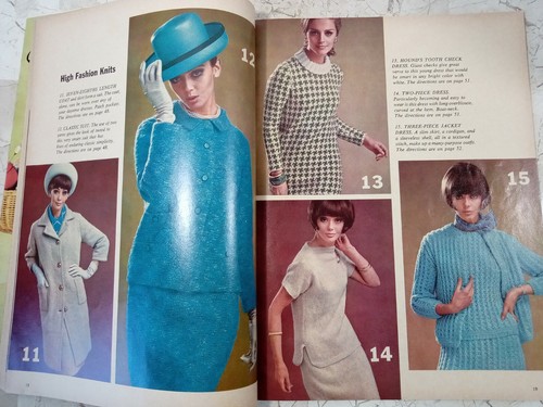 Woman's Day 1965 Knitting Book Magazine 2 Fashion Patterns Photos Charts Ads Vtg - Picture 7 of 12