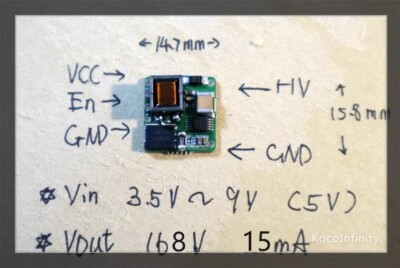 Alimentatore DC Per Tubi Nixie NCH8200HV - Modulo Boost 5V-170V - Alta Tensione