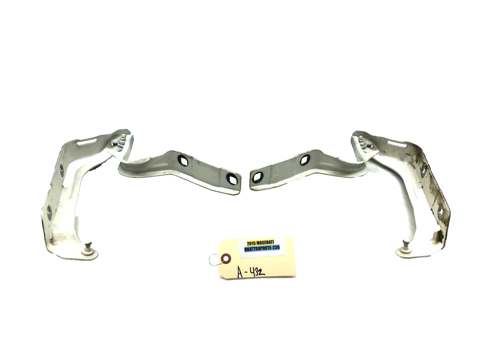 2014-2020 MASERATI QUATTROPORTE HOOD HINGES SET X2 OEM.