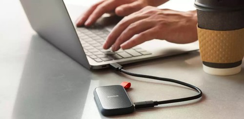 SSD Sandisk 1TB Portable SSD USB 3.2 Gen 2| Type C To A Cable SDSSDE30-1T00-G25 - Picture 5 of 7