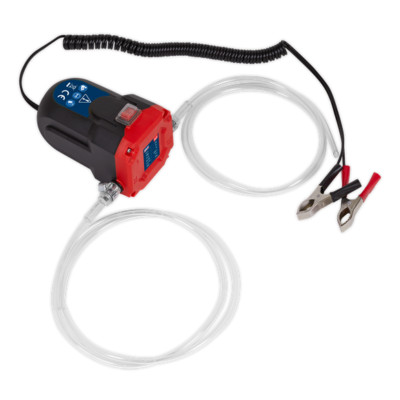 Sealey Motoröl & Diesel Umfüllpumpe 12V Batterie tragbare Größe