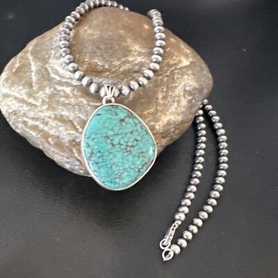 アクセサリー indian jewelry navajo pendant Navajo Sterling Silver Turquoise Pendant. B Lee | eBay