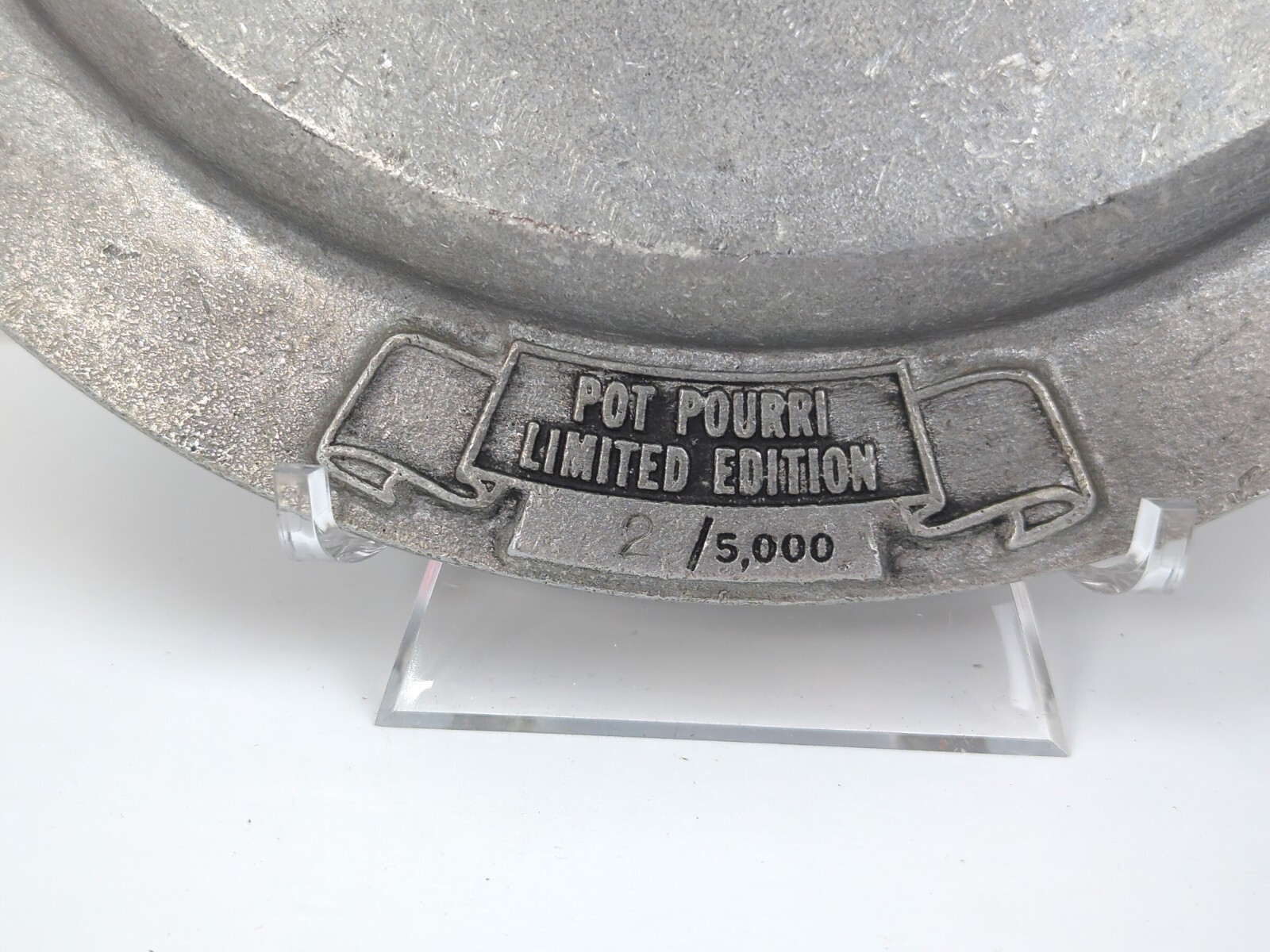 Collectible Pewter Plate HISTORICAL LANDMARK NAPERVILLE IL 1832