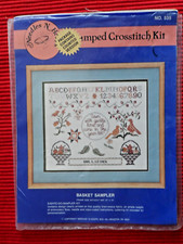 Needles N Hoops Counted Cross Stitch Basket Sampler 535 Sealed 12"x 14"