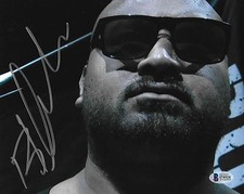Bad Luck Fale Signed 8x10 Photo BAS COA New Japan Pro Wrestling Bullet Club G1 5