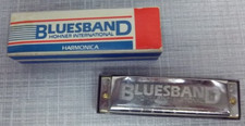 VINTAGE BLUESBAND HOHNER INTERNATIONAL HARMONICA COMPLETE IN BOX W/ INSTRUCTIONS
