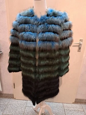 Les Eclaires  Born in France Echt Pelz Jacke 3/4 Ärmel Gr. 36/38 M - Bild 1 von 4