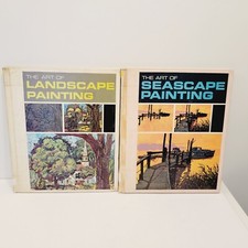 2 Vtg 60's The Art of Landscape Seascape Painting Reference Books