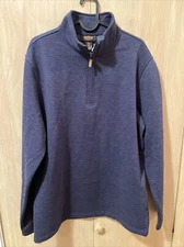 NEW NWT Redmond Clothing Outfitters 1/4 Zip Sweater Blue Men’s Size Medium