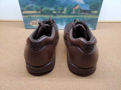 Sas Mens Shoes Time Out Antique Walnut Size 11 S Slim Leather With Box USA Made SAS Men main image 4