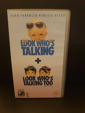 Look who's talking + look who's talking too John Travolta Kirstie Alley VHS vide
