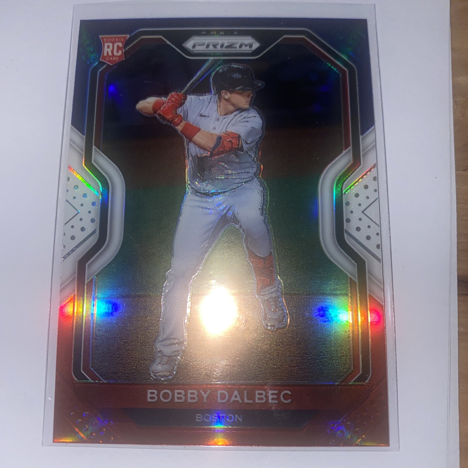 2021 Panini Prizm Red White & Blue Prizm Bobby Dalbec #64 Rookie RC N27