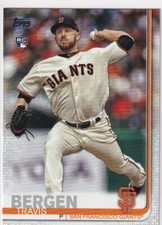 2019 TOPPS UPDATE RC TRAVIS BERGEN SAN FRANCISCO GIANTS ROOKIE - H6308