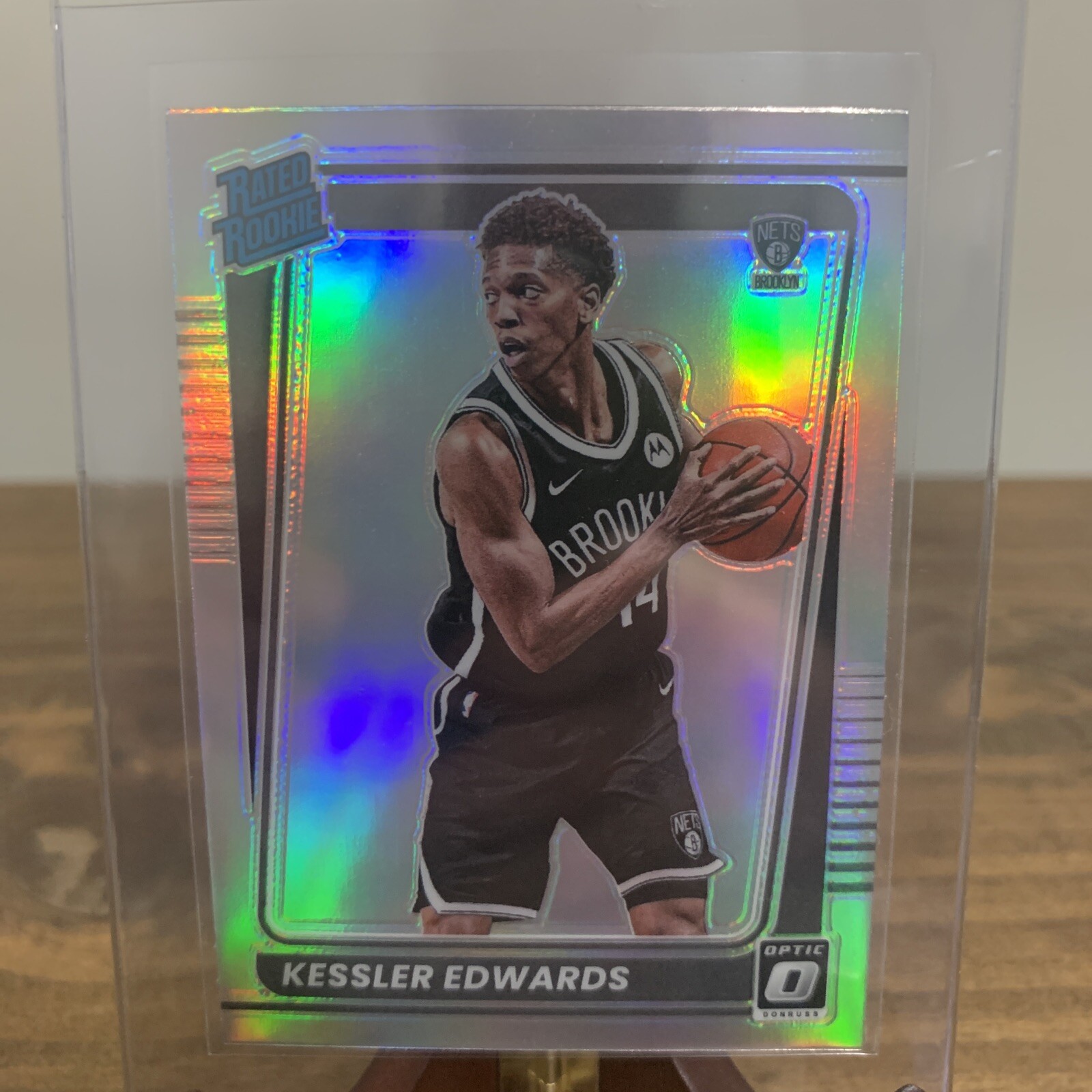 2021-22 Panini Donruss Optic Basketball Kessler Edwards Holo Prizm Rookie #154