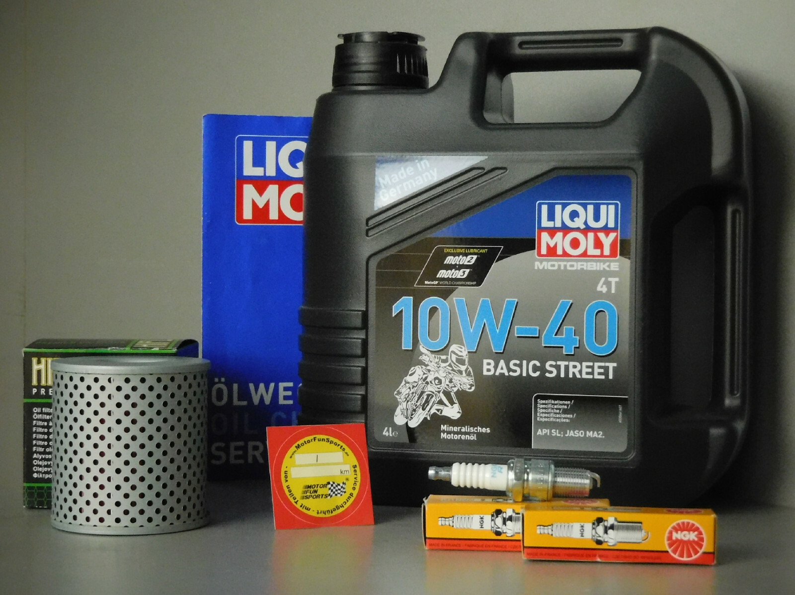 Maintenance Set Kawasaki Z 750 B Oil Filter Spark Plug Service Inspection