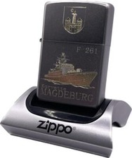 ZIPPO F261 Korvette MAGDEBURG &ndash; Sturmfeuerzeug m. Diamantgravur &ndash; German Navy