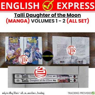 Talli Daughter of the Moon Manga englische Version Band 1-2 alles Set von Sourya