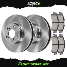 Front Brake Rotors Ceramic Pads Kit for 2007-2011 Honda CR-V