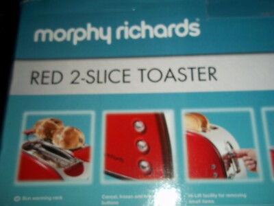 Morphy Richards Vector 4 Slice Toaster 248133 Red Four Slice Toaster Red Toaster Morphy Richards Vector 4 Slice Toaster 248133 Red Four Slice Toaster Red Toaster