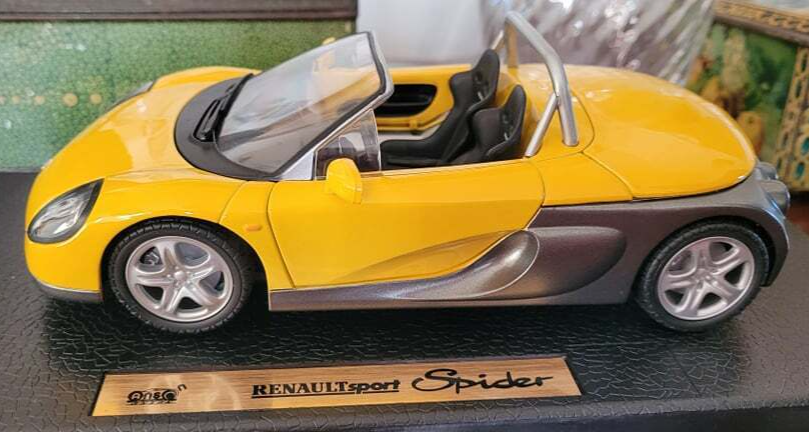 Anson Collectables Renault Sport Spider 1:18th Yellow MIB Very