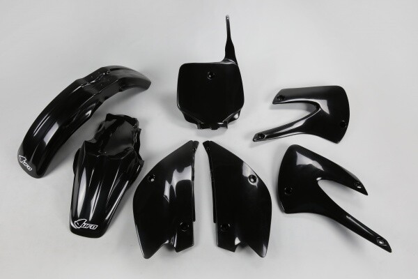 Ufo Plast Schwarz Kit Plastik Verkleidung FüR Kawasaki KX 85 2001-2013-image