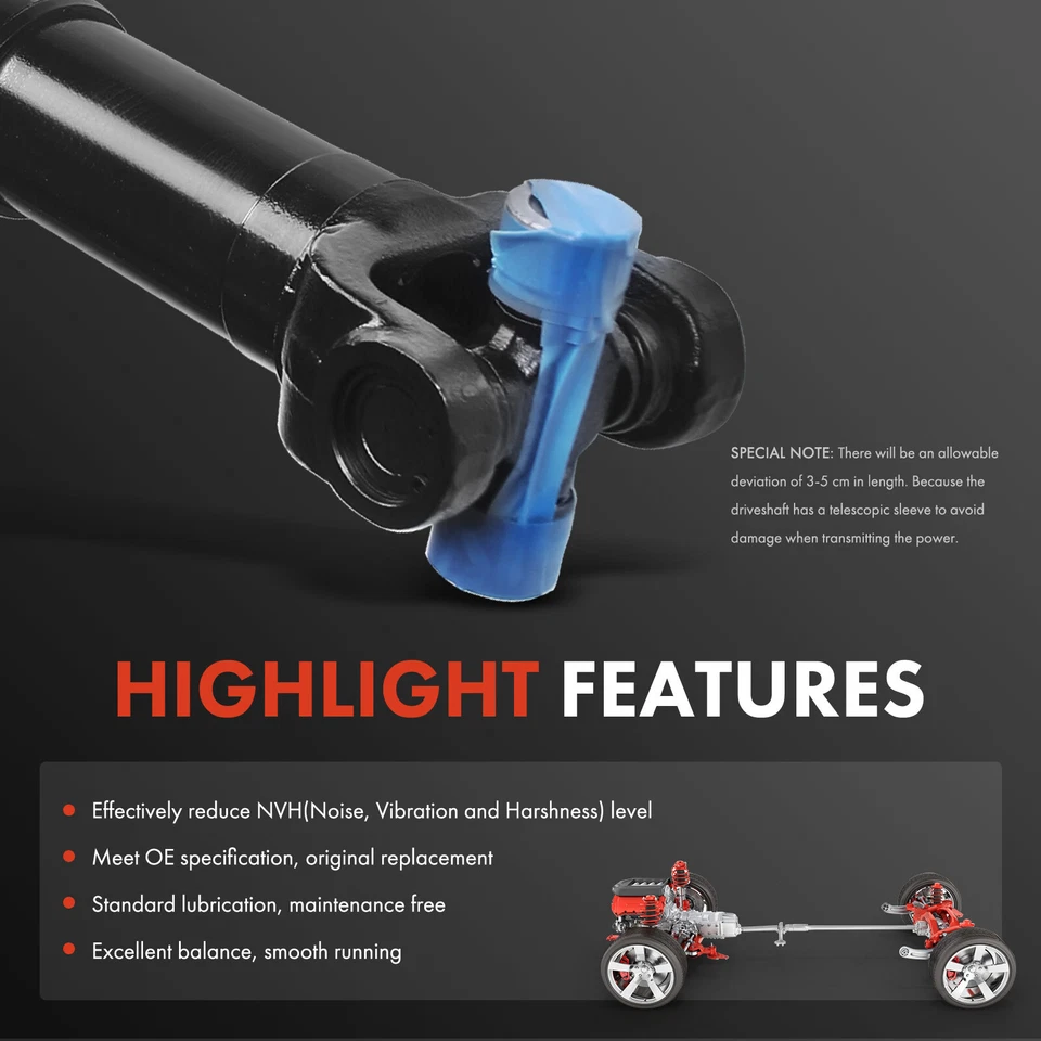 Conjunto de eje de transmisión delantero para Chevrolet K5 Blazer GMC Jimmy 1977-1980 Foto 4 de 4