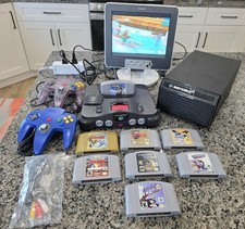 Nintendo 64 N64 Console Bundle Pokemon Stadium 2 Zelda 8 Games OEM Expansion Pak