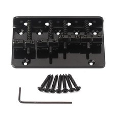 Black Fixed 4String  Bass Bridge For Electric Bass Guitar