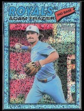2026 Topps Heritage #262 Adam Frazier Chrome Light Blue Sparkle Refractors