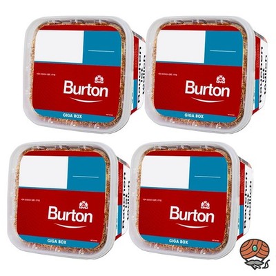Burton Red/Rot Volumentabak / Stopftabak GIGA Box 4x 400g Eimer