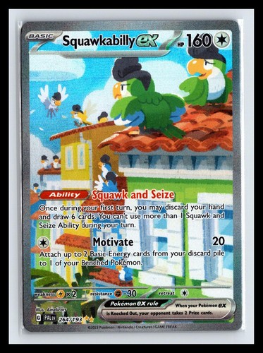 NM Holo Squawkabilly ex Paldea Evolved 264/193 SIR Pokemon Card Amelicart
