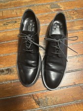 Minnelli Paris Black Leather Brogues Size 40 US 9 Menswear Chic For Ladies