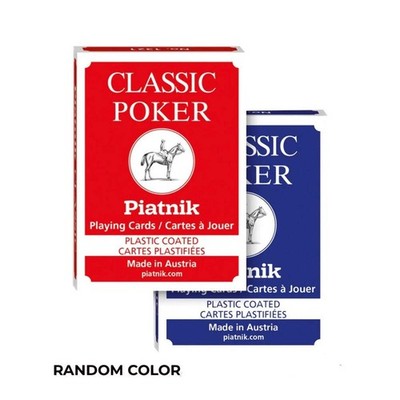 PIATNIK Classic Poker Spielkarten 2-Index, 55 Karten, Farbe zufällig