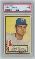 Charley Maxwell 1952 Topps PSA 4 #180 Boston Red Sox
