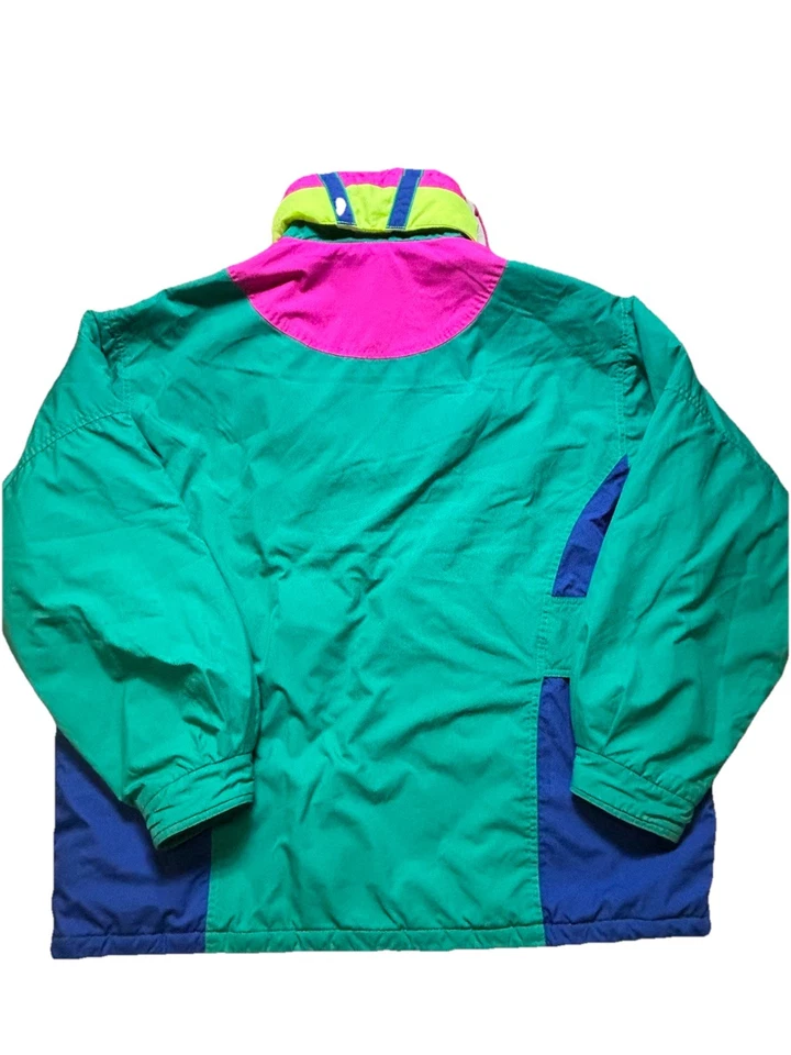 VTG 90s Sun Ice Blue Ski Jacket Pullover extreme retro medium Large 42 rare Foto 2 de 4