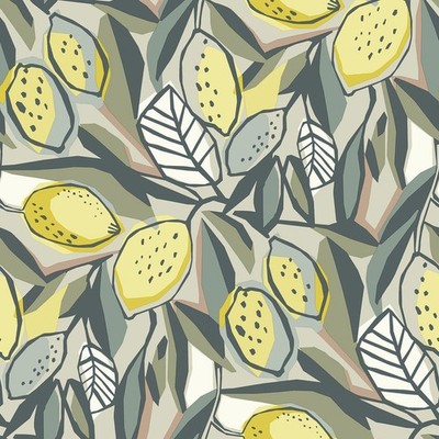 FD26418_Seychelles Blockstreifen Grau Senfgelb Oliv Fine Decor Tapete