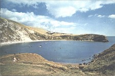 Lulworth Cove Dorset England J. Arthur Dixon Natural Colour Photogravure