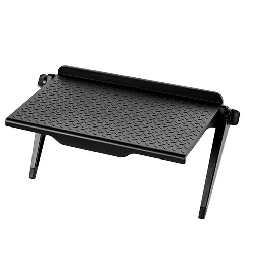 1pc Monitor Elevated Stand Multifunction Sundries Rack Phone Stand (Black)