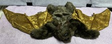 FOLKMANIS Plush Realistic Brown Bat Full Body Puppet Flying Wing Control 24"