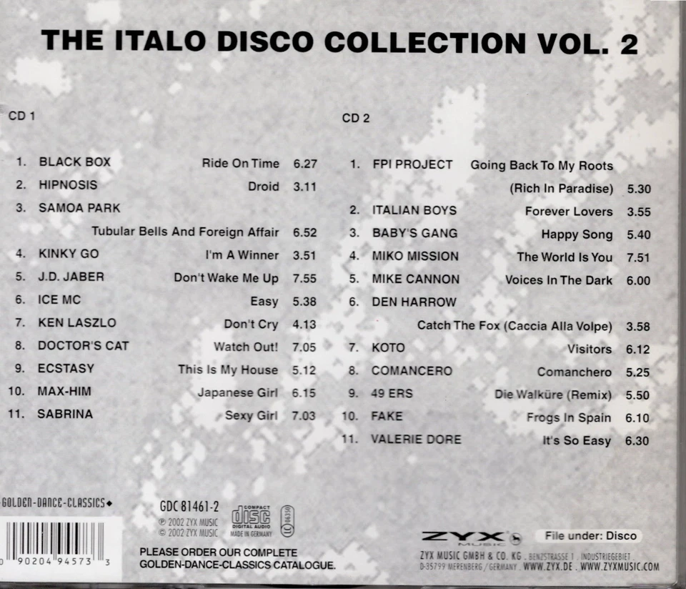 Various The Ítalo Disco Collection Vol. 2 Golden Dance Classics (2 CD) - Bild 2 von 2
