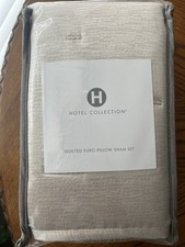 Hotel Collection Glint Quilted 2-Pc. European Sham Set-Blush Color