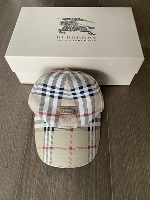 Original Burberry Vintage Cap Baseball Cap Nova Check Karo Muster Gr. 58 mit Box