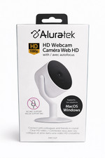 Aluratek AWC02F HD Webcam 1080p Autofocus USB Plug Play No Mic Sealed