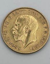1912 - 22ct Gold Half Sovereign Coin George V - 3.98g
