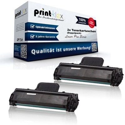 2x Optimum Tonerkartusche für Samsung ML-1670 ML-1672 MLT 104S - Laser Pro Serie
