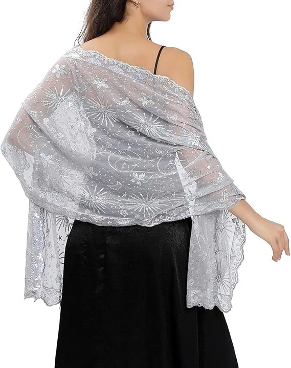 silver shawl evening products for sale | eBay silver shawl evening products for sale | eBay