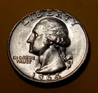 🟅 UNC 1964-D 90% Silver Wash. 25¢ - 62-Year-Old Coin FREE SHIP