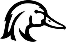 Duck Vinyl Decal Sticker For Notebook Car Window Laptop 5 X 3.25 In Black